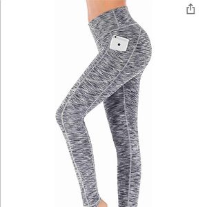 High waist yoga pants with pockets